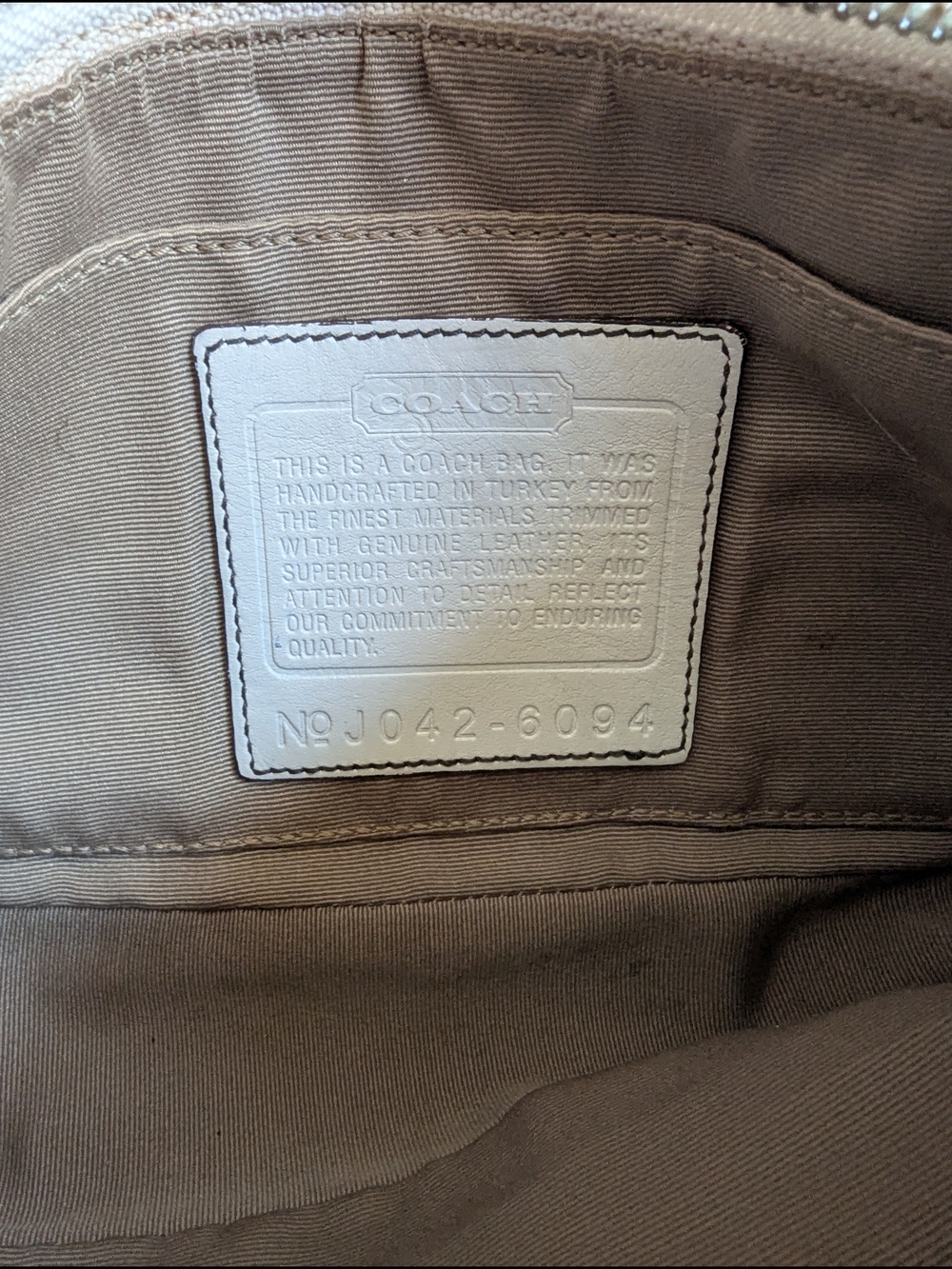 vintage Y2K Coach Signature Baguette / Demi Shoulder Bag. - Picture 11 of 12